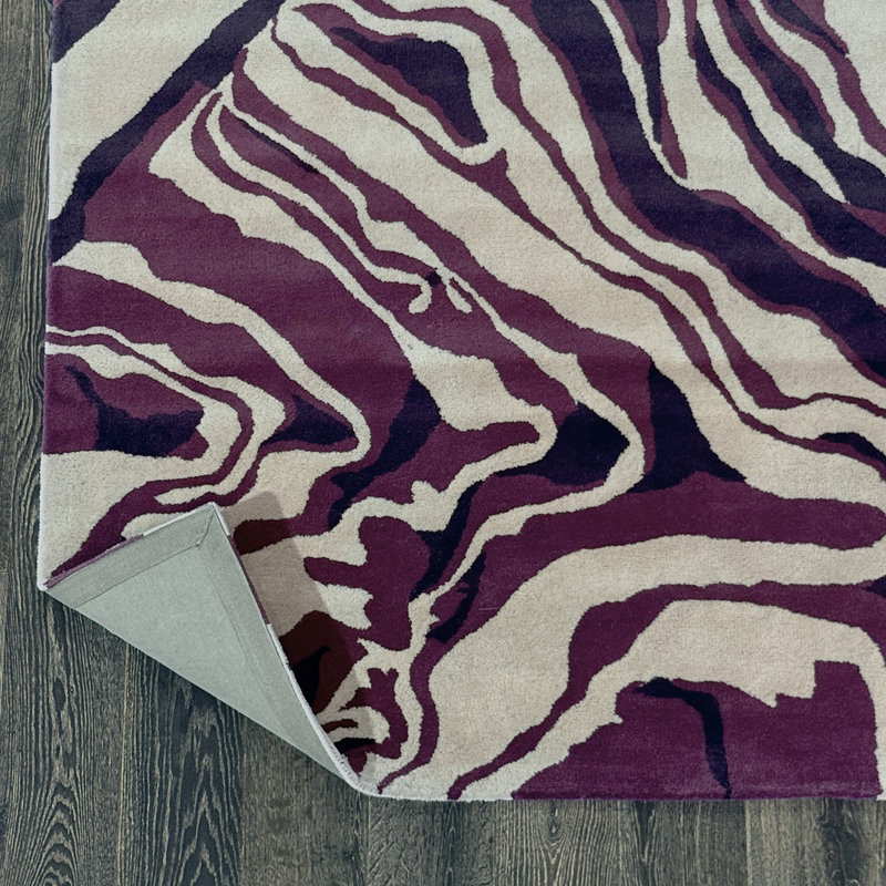 Tapis mauve touffeté à la main Ailey, 8' x 10'