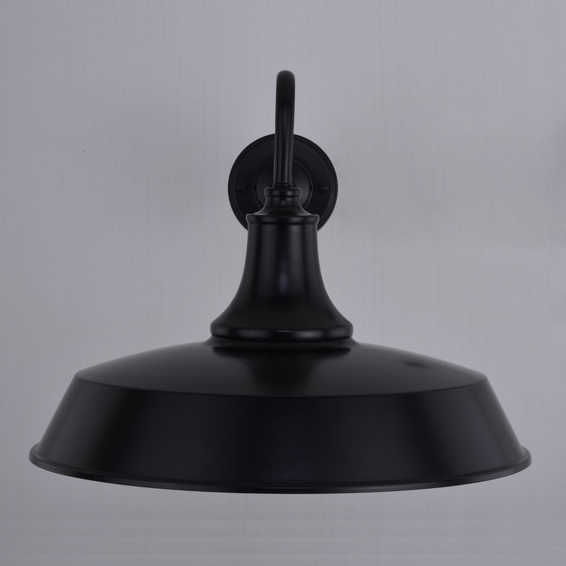 Gunnora Steel Wall Light, Dark Bronze, 14" H x 18" W x 24" D