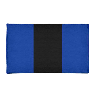 Tapis bleu/noir zone