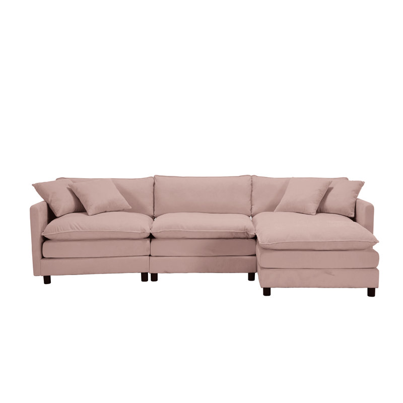 Canapé modulaire modulaire, canapé convertible rembourré de conception ergonomique, ensemble de canapé modulaire personnalisable pour le salon, tissu adapté aux animaux de compagnie et résistant aux taches