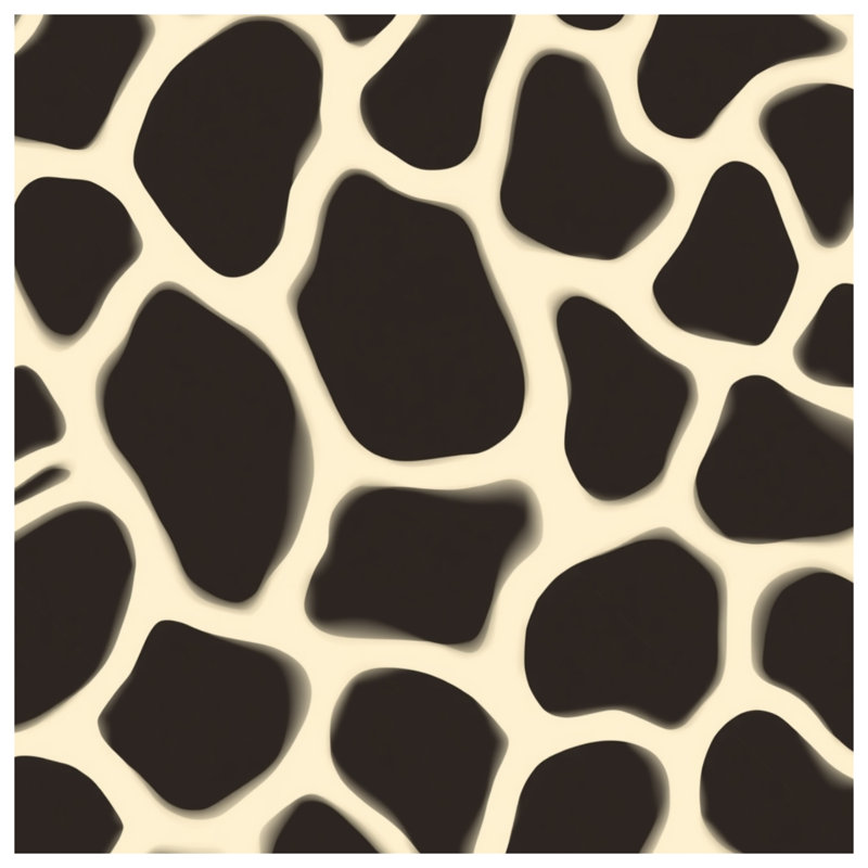 Couvertures à motif de peau de girafe, L 50 po x H 60 po