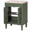 Meuble-lavabo 24 po avec lavabo supérieur, meuble de rangement moderne à 2 niveaux, meuble-lavabo simple, grandes tablettes de rangement-1716325113-1716325118
