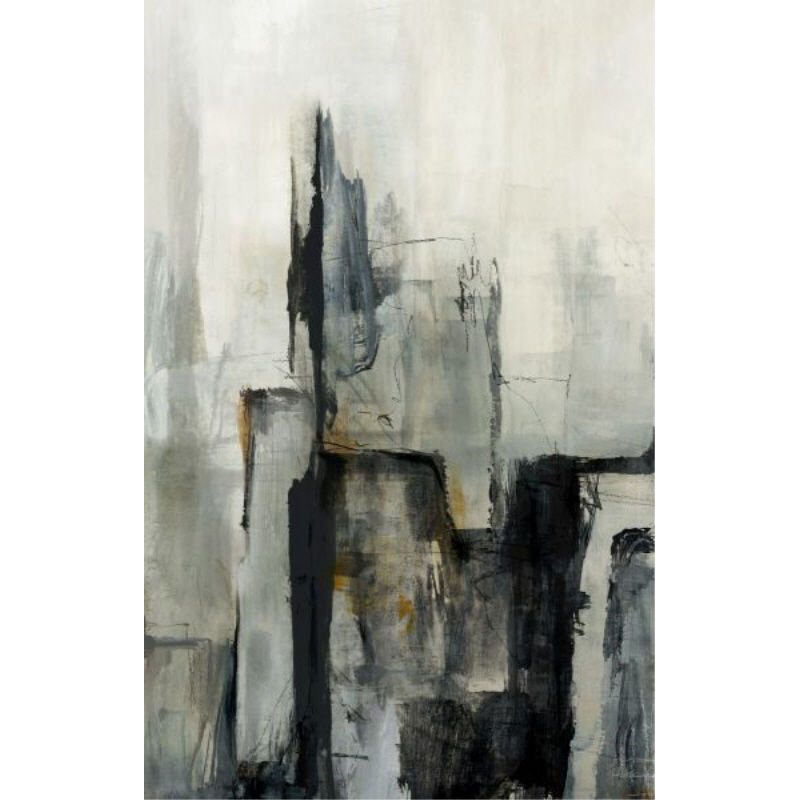 City I Painting by Elle Youngstrom, Glass Coat, 47" H x 30" W