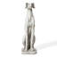 Statue de jardin chien assis