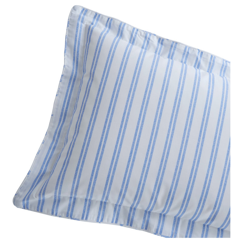 Izetta Cotton Blend Percale Pillow Case, Blue