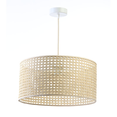 Wampum 1 - Light Gold Drum Pendant