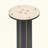 Modern Square Negotiation Table - 85Cmsintered Stone Top, Black Wooden Legs With Metal Base(Only The Negotiation Table)-831410607