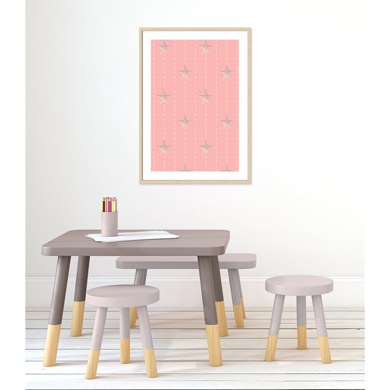 Étoile de mer fantaisiste au point, H 34,5 po x l 24,5 po x P 1,18 po, Encadré de boîte beige