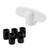 Operator Tee Handle, 1-1/8 in. x 2-3/8 in., Diecast, White, Universal