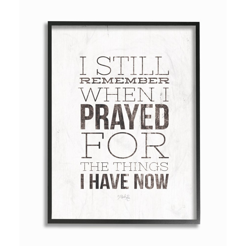 «I Still Rappel When I Prayed», reproduction d'art graphique sur toile, H 30 po x l 24 po, Giclée encadrée noir minuit