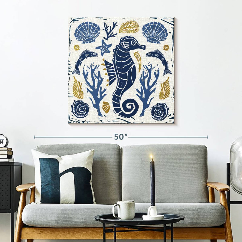 Brampt Primitive Sea II, 30" H x 30" W