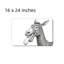 Tapis de bain Grinning Donkey, 16 x 24 po