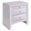 Table de chevet blanche avec 2 tiroirs-1493011574