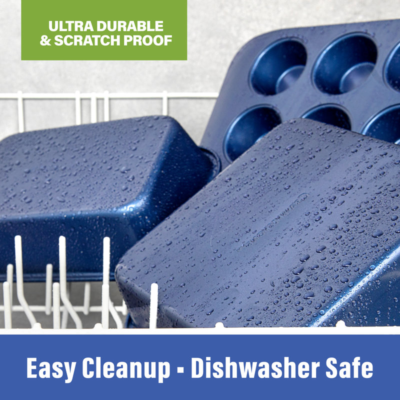 Granitestone Blue 6-Piece Nonstick Stackable Bakeware Set