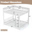 Lit superposé blanc pour enfants TwinPeak convertible en deux lits indépendants-133452193
