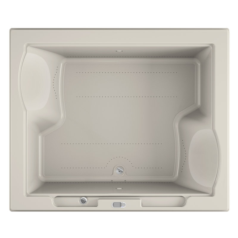 Fuzion® 71.75" x 59.75" Undermount/Drop in Air Bathtub, Oyster