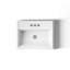 Lavabo de salle de bain rectangulaire encastré en céramique avec trop-plein Tresham®-19195670-10942295
