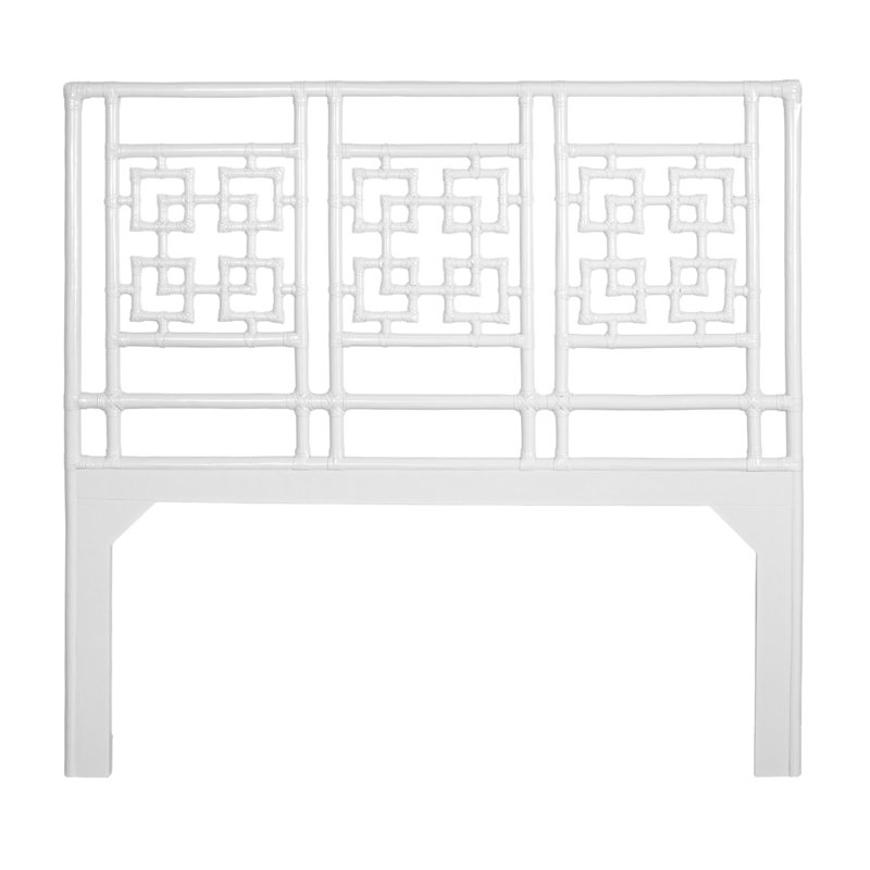 Palm Springs Open-Frame Headboard, Queen, White