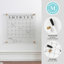 Martha Stewart Grayson Premium Acrylic Wall Calendar with Dry Erase Marker-89798282