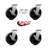 4 Piece Glass Filled Nylon Caster Set