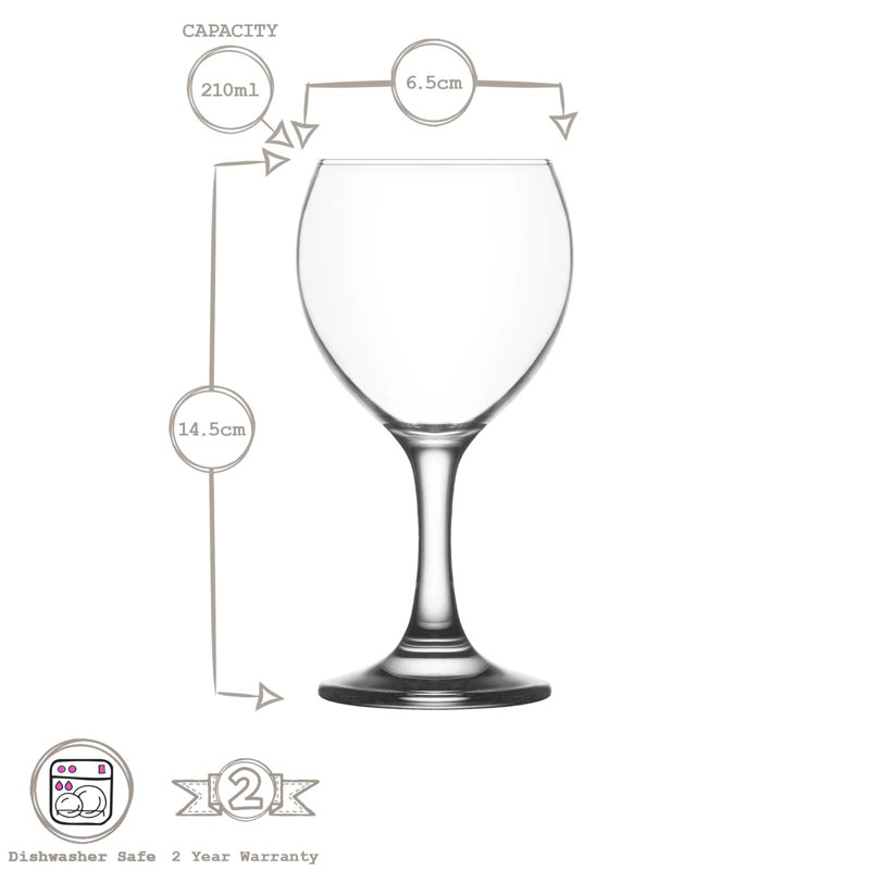 LAV White Wine Glass Set, 210