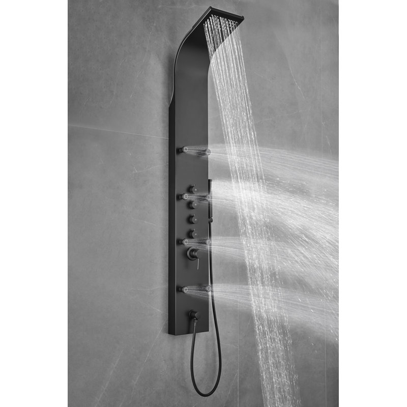 65" Shower Panel with Fixed Shower Head