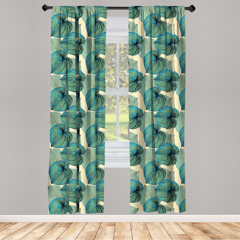 Rideaux 4 panneaux East Urban Home, L 56 po x L 84 po