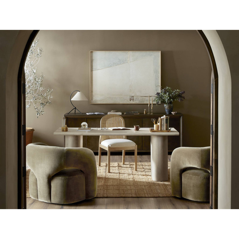 Esmee Upholstered Dining Chair, Brushed Ebony