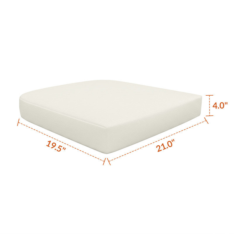 Coussin de remplacement d'extérieur pour chaise berçante / DC Sunbrella, Toile naturel
