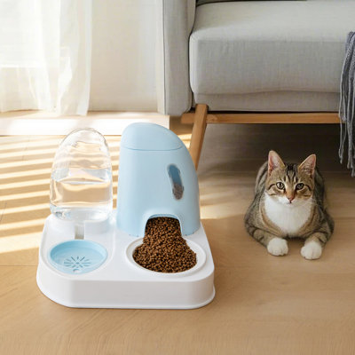 Ensemble de mangeoire pour animaux 2 en 1 avec abreuvoir automatique et mangeoire