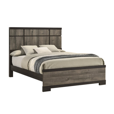Remington Brown/Gray King Panel Bed