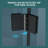 34"W X 72"H Fold Frameless Shower Door With Tempered Glass, 1/4 Inch (6 Mm)-126145686