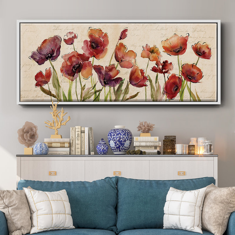 «Bow to Summer I», toile encadrée, H 20 po x l 50 po