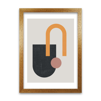 Mid Century Shapes A - Print