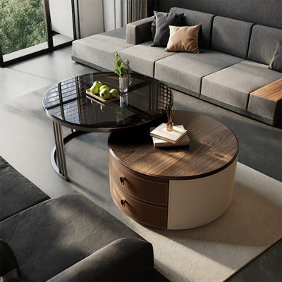 Combinaison simple de table basse ronde