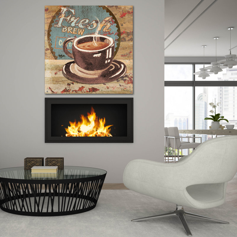 «Coffee Brew Sign I» par Paul Brent, H 36 po x l 36 po x P 0,2 po