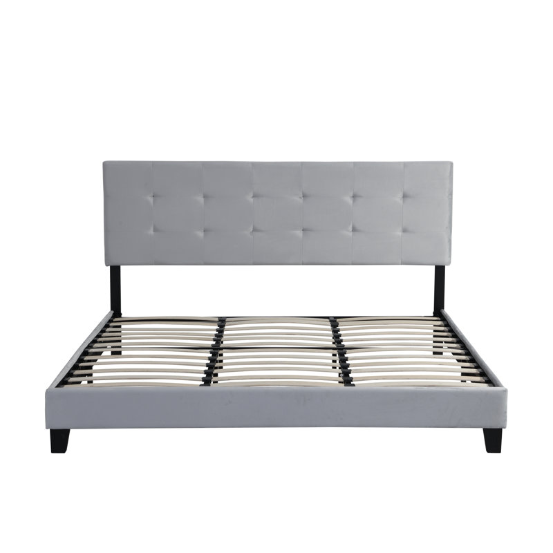 Bed, Queen, Dark Gray
