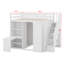 Lit mezzanine avec garde-robe-1186695950