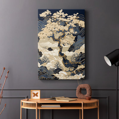 Paysages série CLxxxi - Toile tendue avec châssis de qualité supérieure - Prêt à être accroché