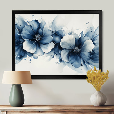 Turquoise, velours, marguerites, débit de fleurs II - marguerites, art mural
