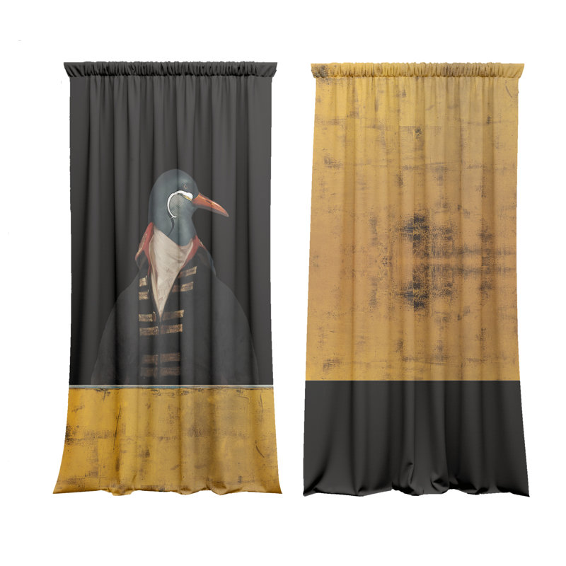 Irvinson Velvet Blackout Curtain Panel Pair, 145 W x 350 D cm