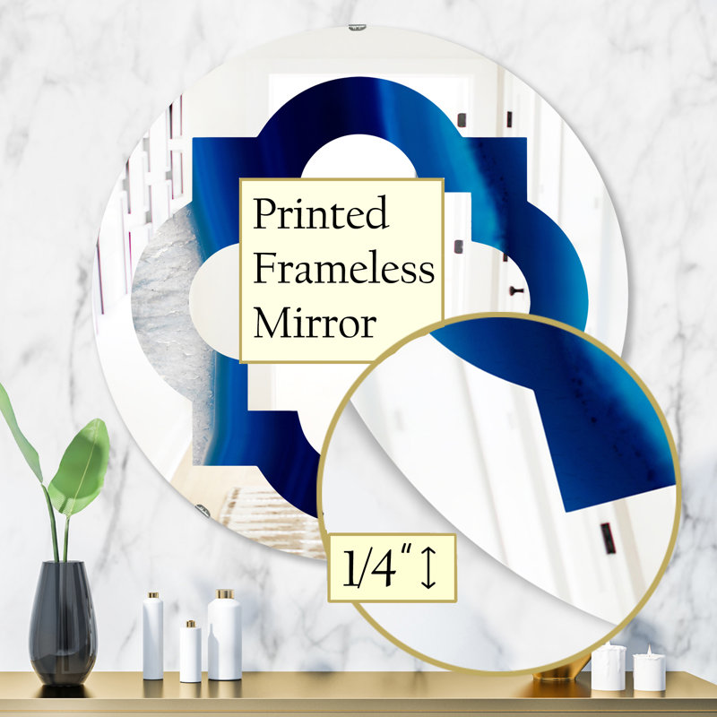 Miroir mural éclectique Quatrefoil, H 31,5 po x l po