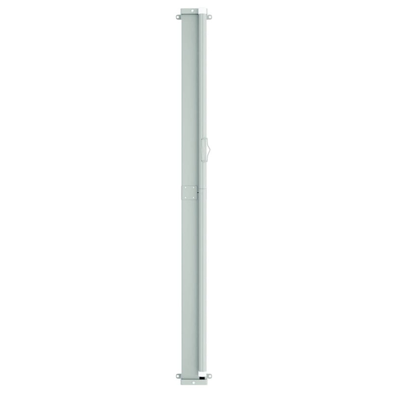 Auvent de patio rétractable en polyester, Noir, H 46,1 po x l 236,2 po
