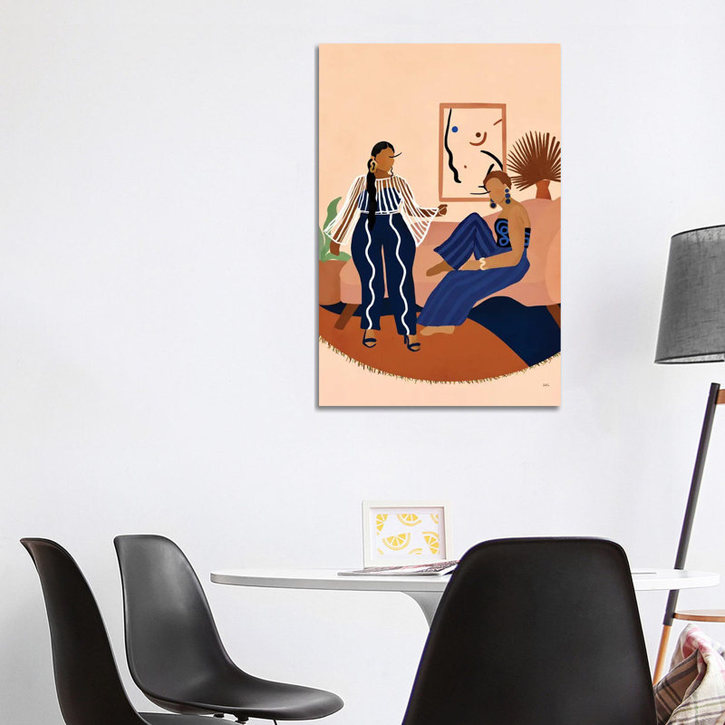 Girls Night by Bria Nicole - Wrapped Canvas Print, 101.6 cm H x 66.04 cm W x 1.91 cm D