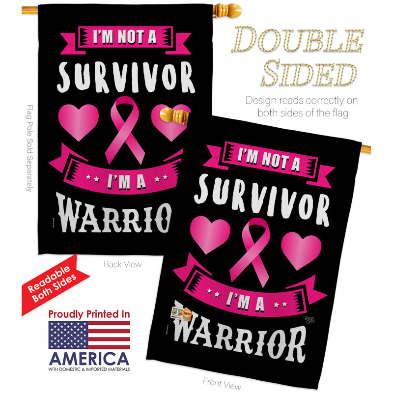 Double Sided 40'' H x 28'' W Polyester Flag Set