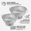 3QT & 5QT Micro-Perforated Stainless Steel Colander Set