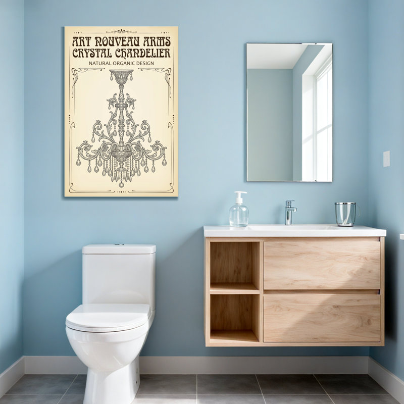 Lustre en cristal Fashion Art Nouveau, H 20 po x l 30 po