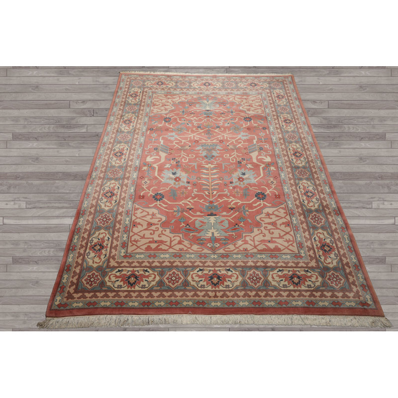 9x12 Hand Knotted Wool Rose Plush Pile Pande Cameron Velvety Soft Rug