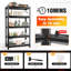 Support de rangement en métal à 5 couches, support de rangement à hauteur réglable, capacité de charge de 2000 livres, adapté aux garages, cuisines, grandes surfaces, salles de rangement et gymnases. Noir, nécessite un assemblage