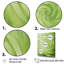 «Green Serene Spiral Dreams II - Abstract Spirals», reproduction d'art sur toile-95909332-95909331